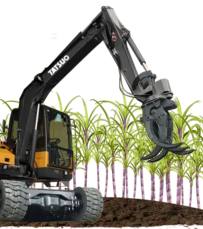 Excavator Tatsuo Sugarcane Grabber Tebu