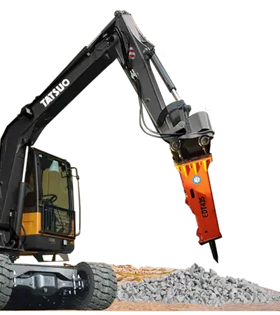Jual Excavator Breaker Tatsuo untuk Tambang
